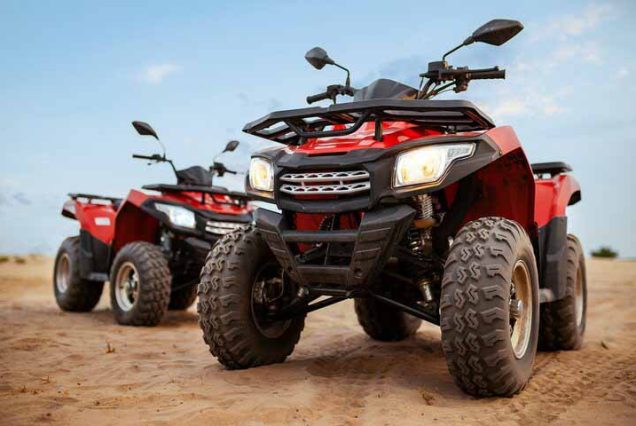 Quad buggy ride in Sharm El Sheikh with panoramic views of the Sinai mountains
