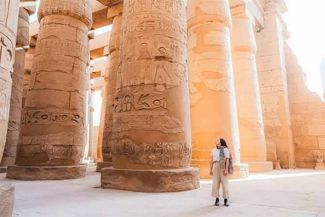 Karnak Temple in Luxor – largest ancient religious complex in Egypt, massive pylons, carved columns, UNESCO heritage site, visited on private cultural tour from Marsa Alam