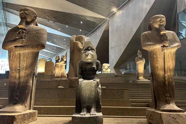 Day trip from Hurghada to Cairo visiting the Grand Egyptian Museum, Giza Pyramids and Sphinx with Mega Tours Egypt